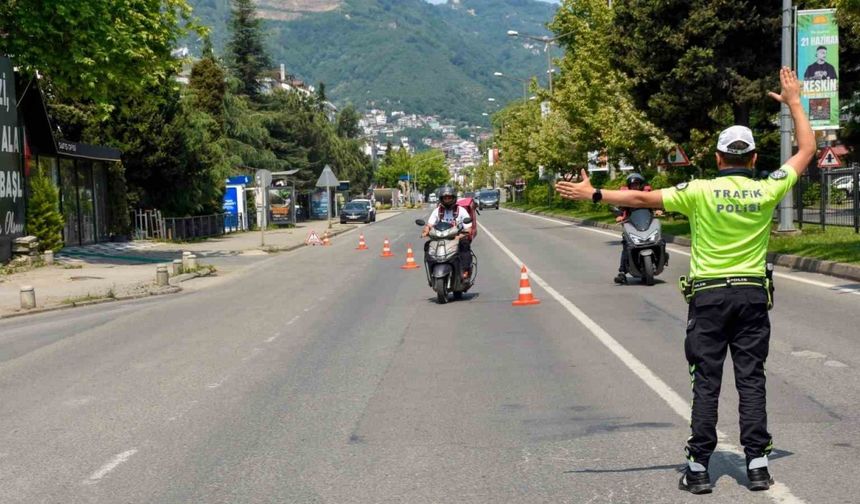 Ordu’da 9 günde 22 bine yakın araç ve sürücüsü denetledi