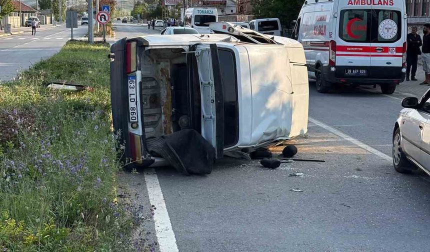 Otomobil takla attı: 3 yaralı