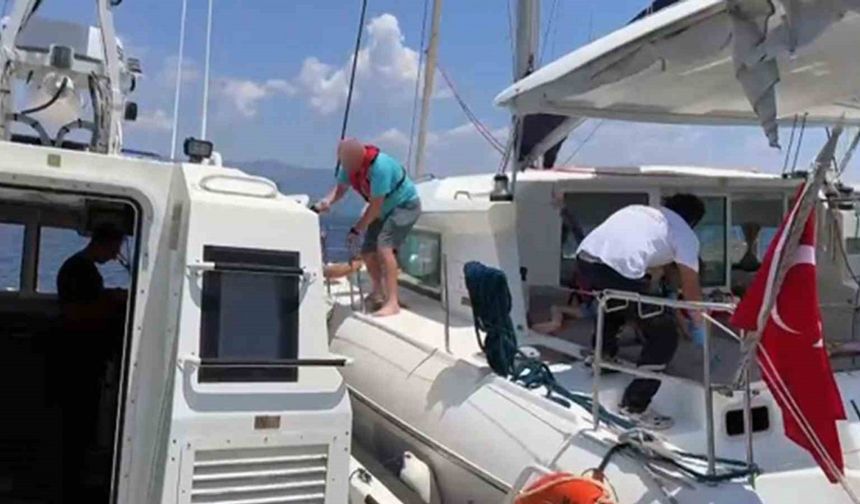 Özel teknede rahatsızlanan çocuk için tıbbi tahliye