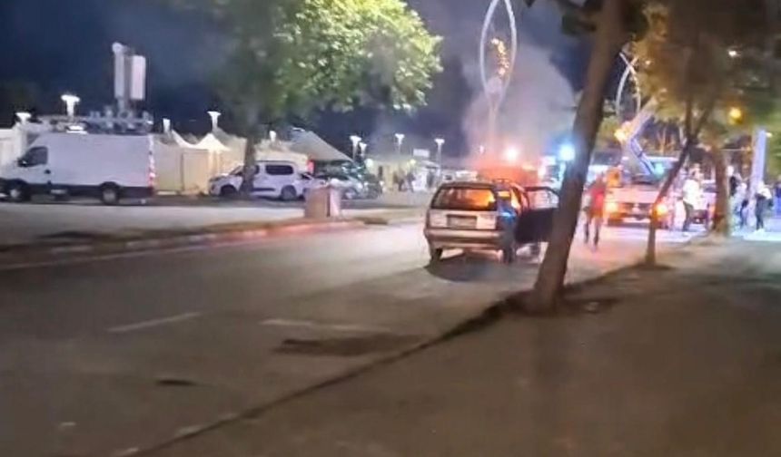 Sakarya’da otomobil alevlere teslim oldu