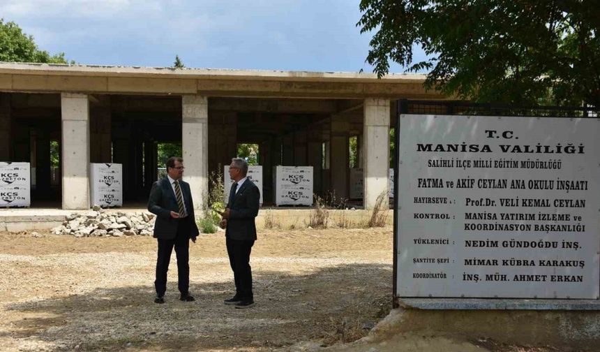 Salihli’ye 2 yeni anaokulu yapılıyor