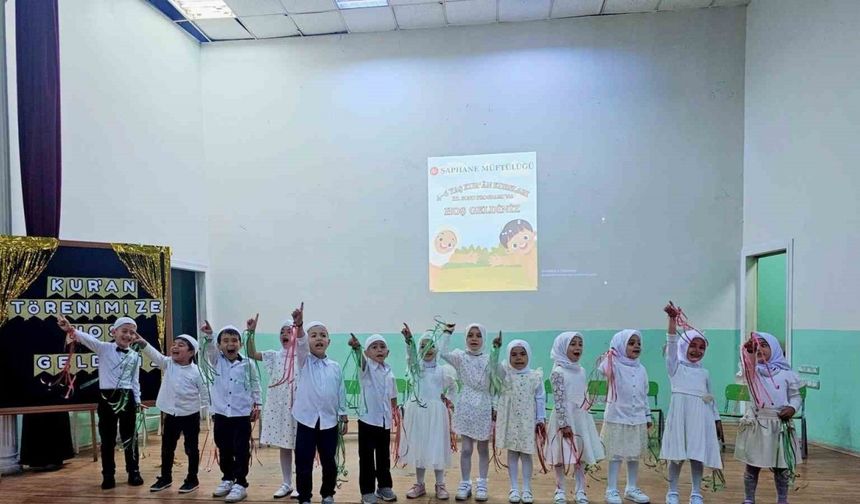 Şaphane’de 4-6 yaş Kur’an kursu yıl sonu etkinlikleri