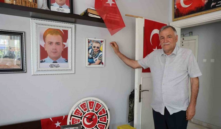 Şehit babalarının hüzünlü günü