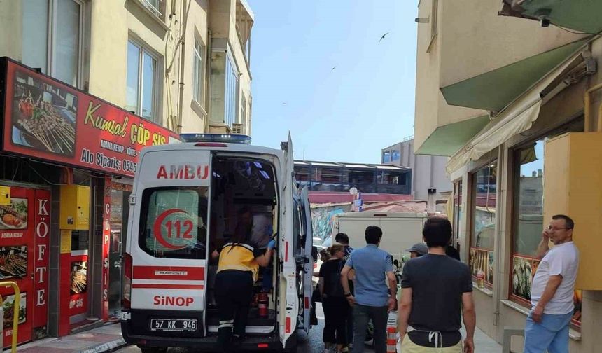 Sinop’ta otomobilin çarptığı yaya yaralandı