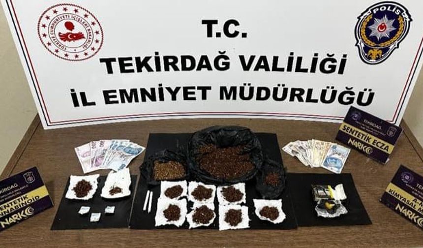 Tekirdağ’da uyuşturucu operasyonunda 9 kişi tutuklandı