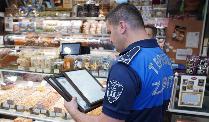 Tepebaşı Belediyesi zabıta ekiplerinden bayram öncesi denetim