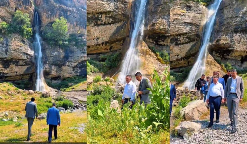 Vali Çelik’ten Ağaçdibi Şelalesi paylaşımı