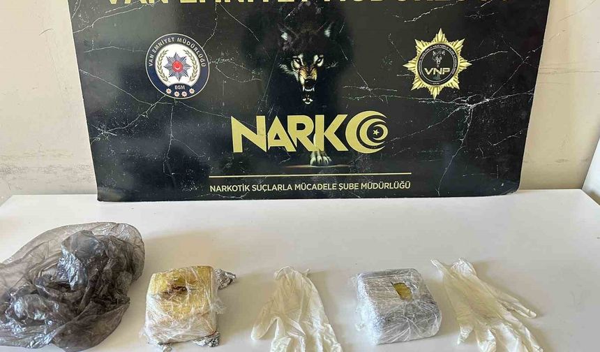 Van’da 2 kilo 557 gram uyuşturucu ele geçirildi