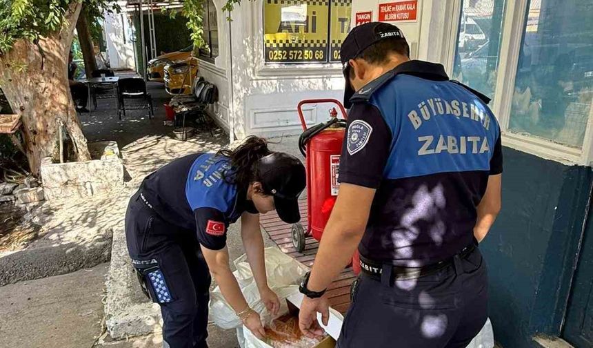 Yatağan Otogarı’nda etiketsiz 60 kilogram et ele geçirildi