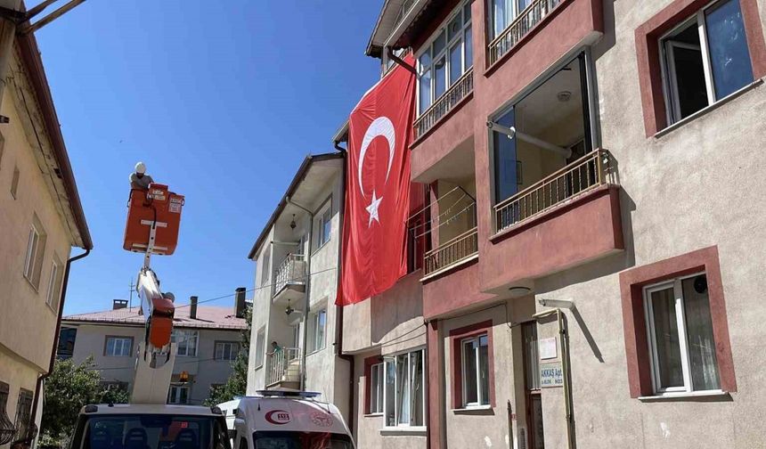 Eşinin şehadet haberini Sivas’ta aldı