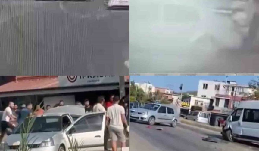 Husumetliler trafikte çarpışan oto oyunu gibi kavga etti: 3 yaralı