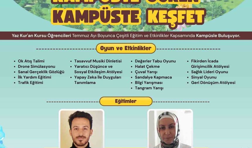 "Kampüste Öğren Kampüste Keşfet" projesi başlıyor