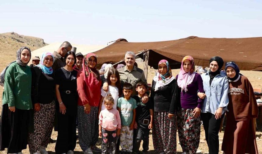 Minas Yaylası’nda gönüllere dokunan ziyaret