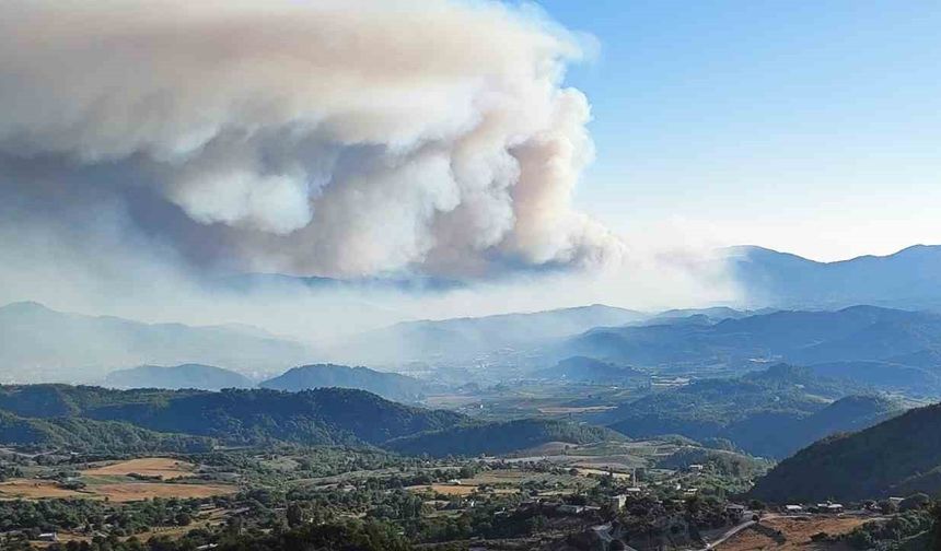 Suriye’den Yayladağı’na sıçrayan alevler kontrol altına alındı