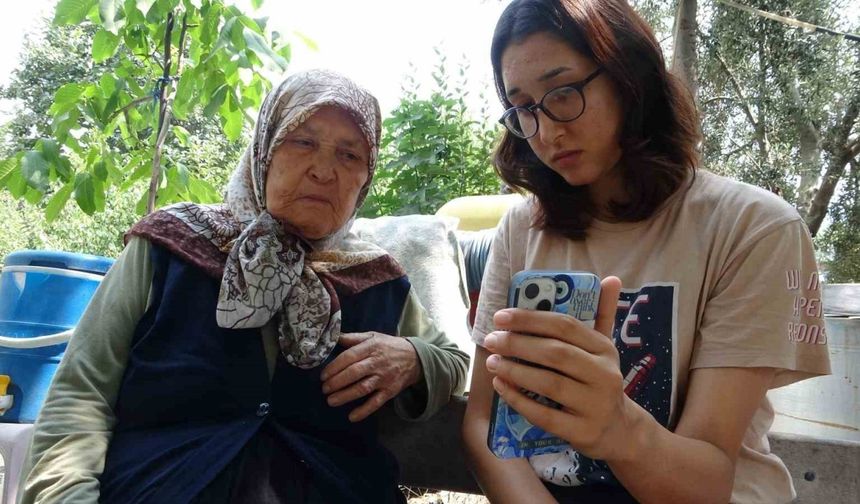 Zübeyde nine, köyünden doktora görüntülü ulaşıp muayene oldu