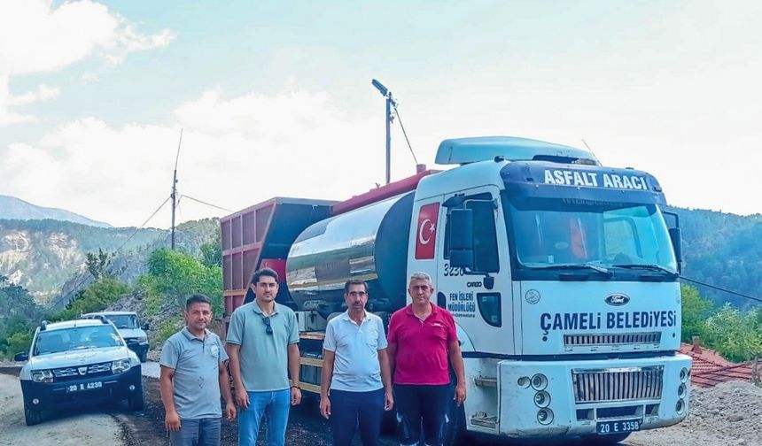 Çameli Belediyesi Emecik Mahallesinin üst yapısını yeniledi