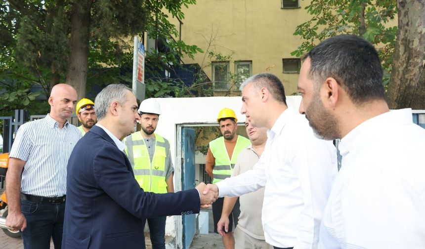 Çiftçi, e-sınav merkezi ve santral binası inşaatlarını inceledi