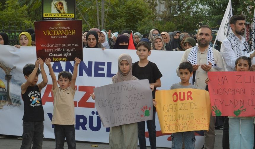 Gazze için Siirt’te ses yükseldi: "Sessizlik ihanettir"