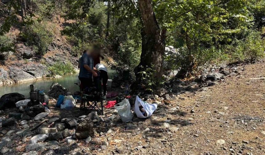 Mersin’de ormanlık alana izinsiz girenlere ceza kesildi