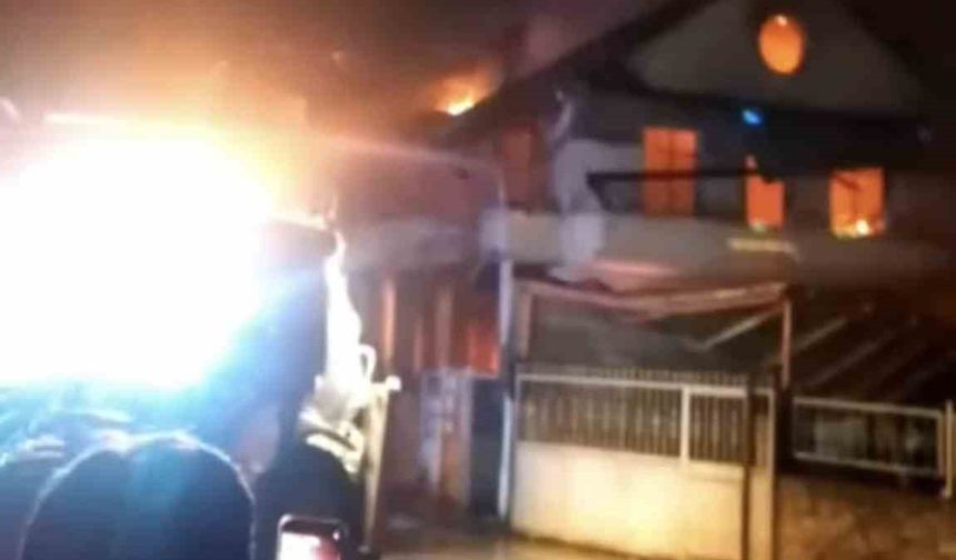 Mersin’de yayla evinde korkutan yangın