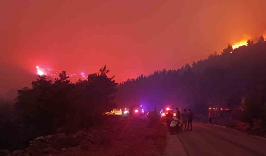 Mersin’deki orman yangınına müdahale sürüyor