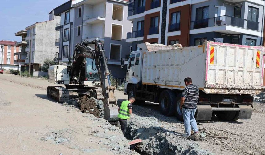 Ordu Şehir Hastanesi’nin içme suyu ve kanalizasyon hattı çalışmaları sürüyor