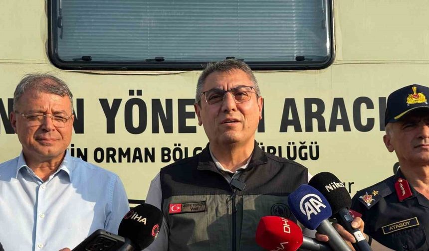 Vali Toros, Mersin’deki orman yangınları ile ilgili bilgi verdi