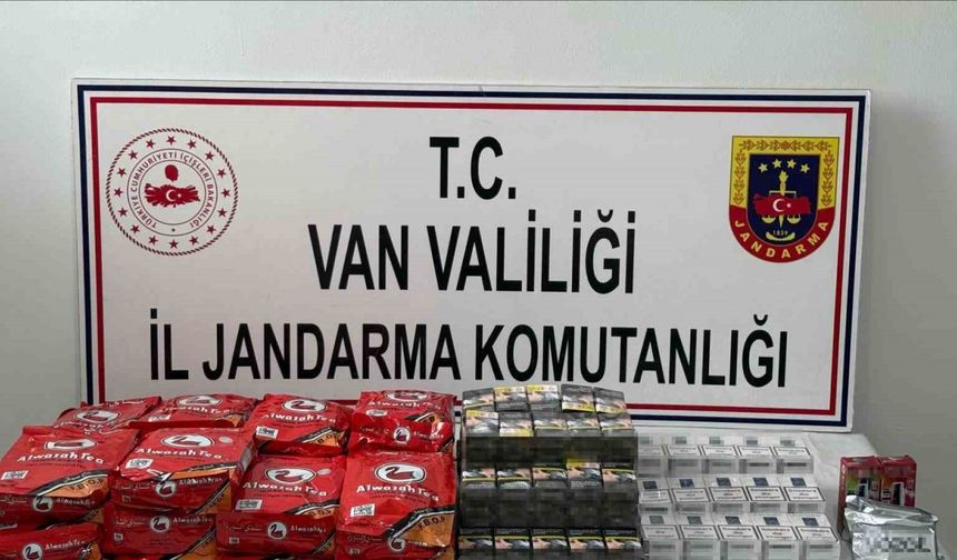 Van’da gümrük kaçağı malzemeler ele geçirildi