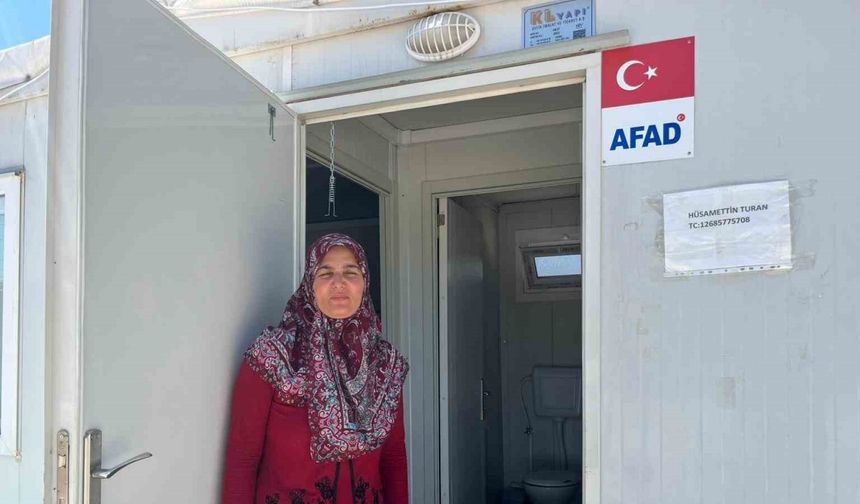 Yangın sonrası kurulan konteynır kentte rahat ve güvenli hayat