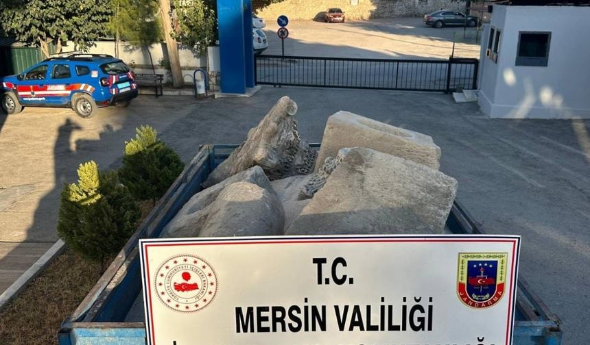 Mersin’de Bizans dönemine ait 7 parça eser ele geçirildi: 2 gözaltı