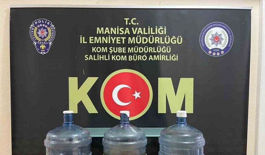Manisa’da kaçak alkol operasyonu