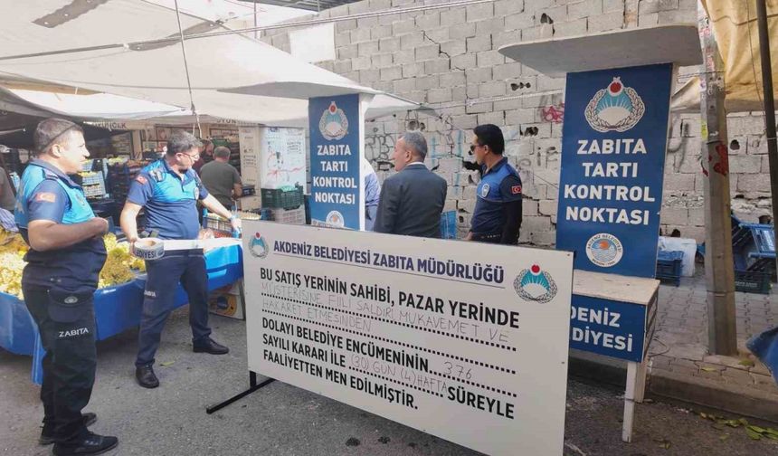 Mersin’de müşterisine hakaret eden pazar esnafına 30 gün faaliyetten men cezası
