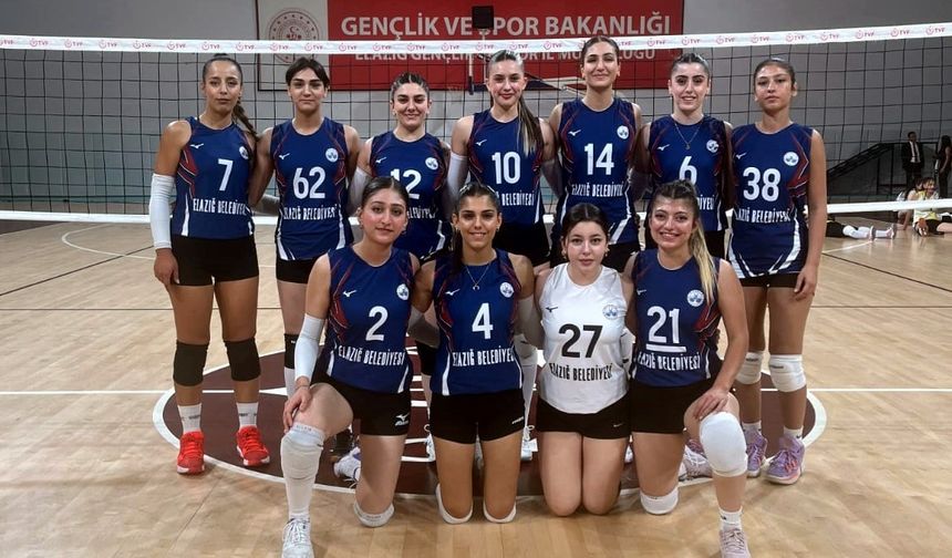 Elazığ Belediyespor Kadın Voleybol Takımı, galibiyete uzandı