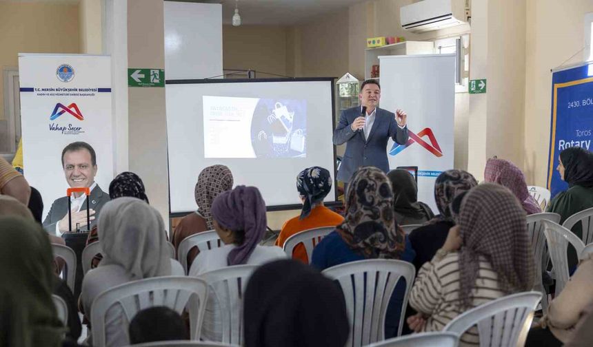 Kadınlara yönelik EVKA eğitimleri Mersin'de yoğun ilgi gördü