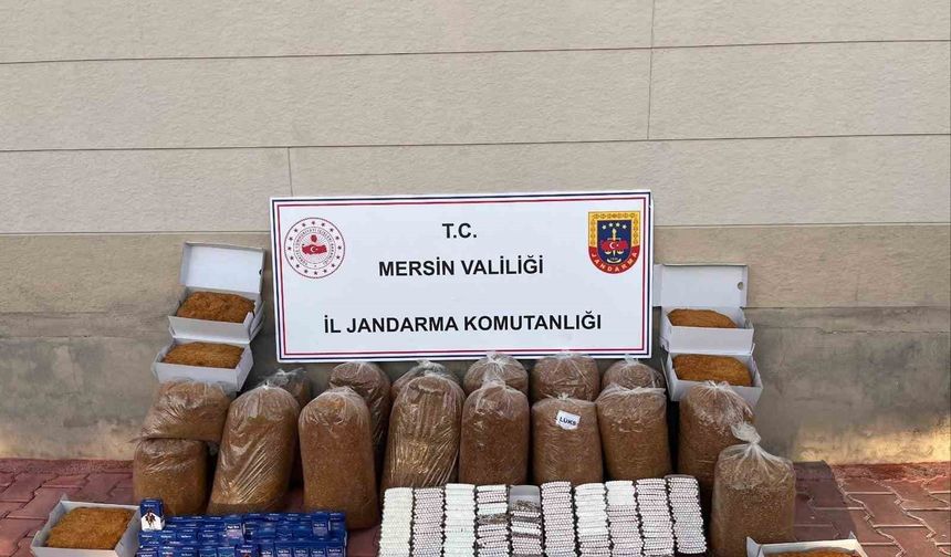Mersin'de 13 bin 500 kaçak makaron ele geçirildi