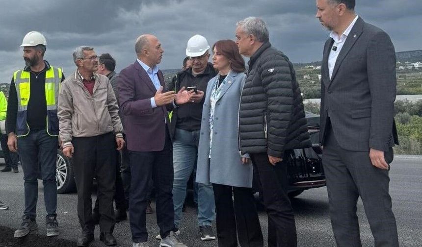 Çeşmeli- Kızkalesi Otoyolunda çalışmalar yerinde incelendi