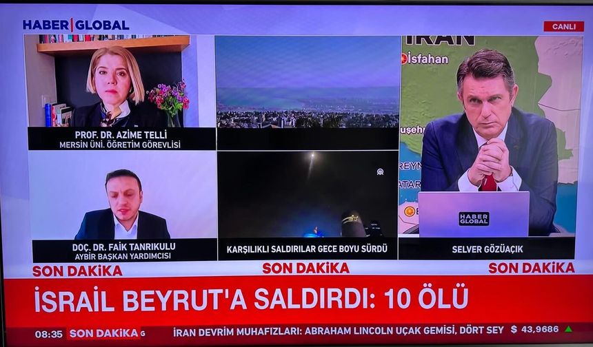 Prof. Dr.Telli Ulusal Kanallarda Küresel Krizi Değerlendirdi: Mersin Üniversitesi Akademik Birikimiyle Gündemde