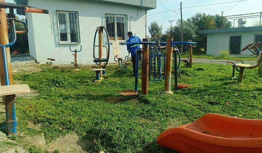 Akdeniz'de bahar temizliği: Parklar yaza hazırlanıyor