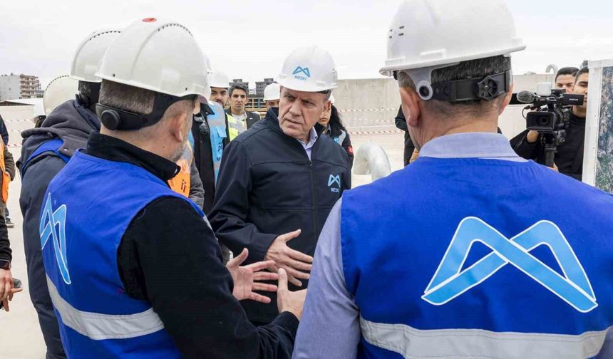 Başkan Seçer Mezitli İçmesuyu Şebekesi çalışmalarını yerinde inceledi