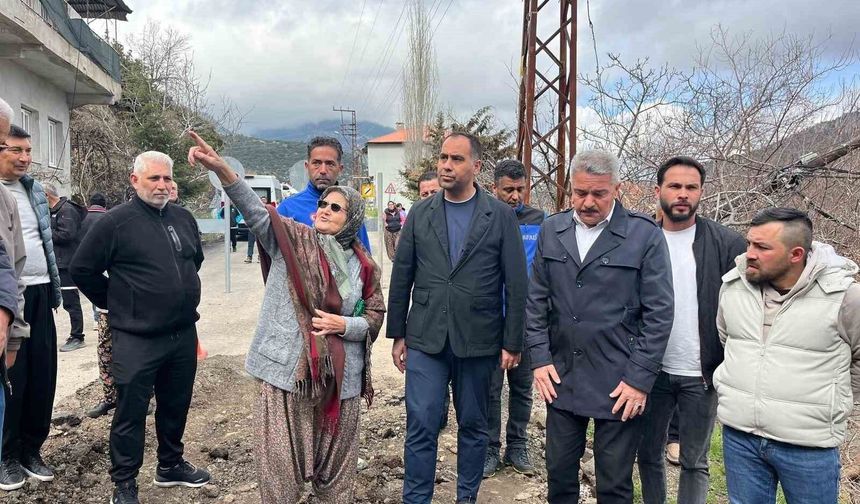 Kıratlı, heyelan bölgesinde incelemelerde bulundu