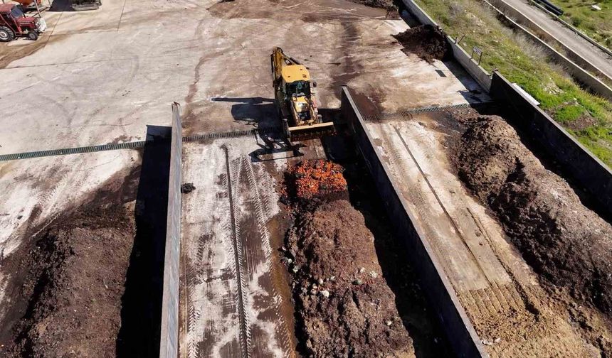 Mersin'de 835 ton organik atık komposta dönüştürüldü