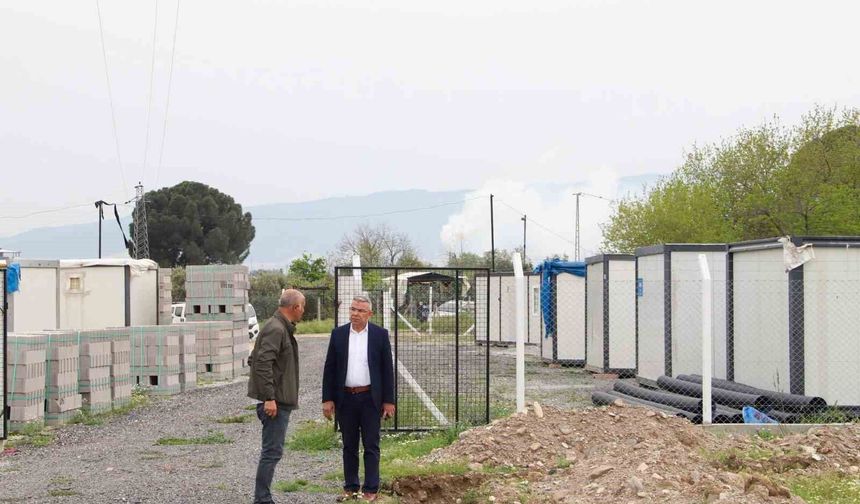 Köşk'te sokak hayvanları için barınak çalışması sürüyor