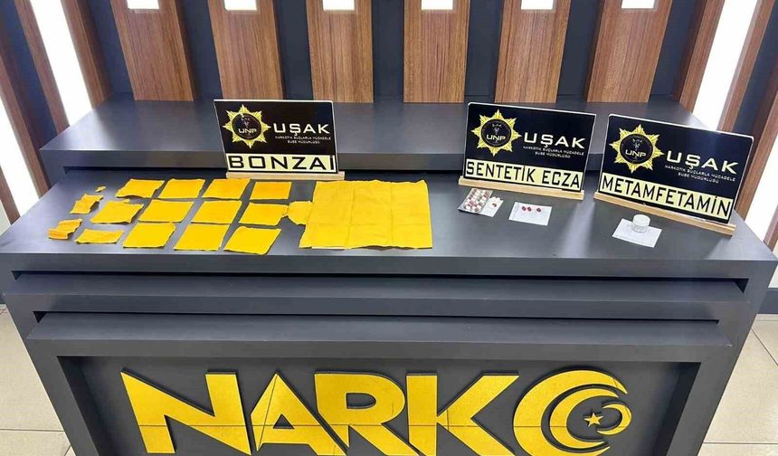 Uşak'ta uyuşturucu operasyonlarında gözaltına alınan 6 kişiden 5'i tutuklandı