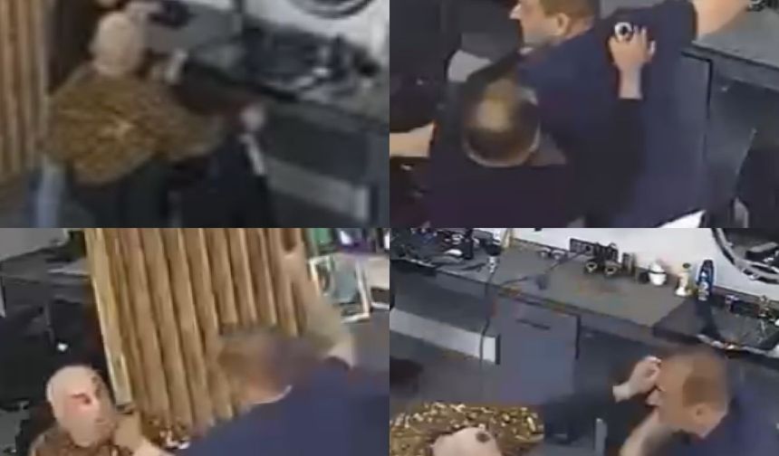 Anamur’da berberde kanlı hesaplaşma kamerada