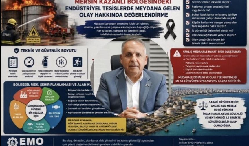 Kazanlı’daki Tank Patlaması Sonrası Seyfettin Atar’dan Kritik Uyarılar