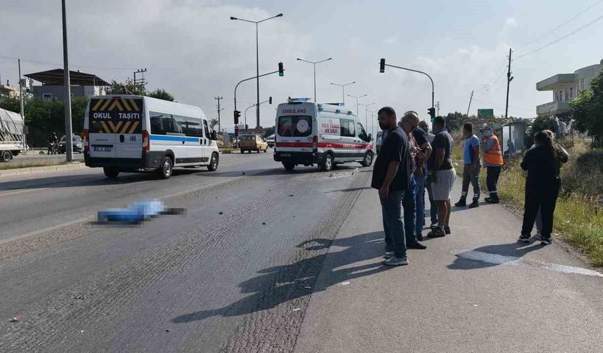 Mersin'de trafik kazası: 1 ölü, 1 yaralı