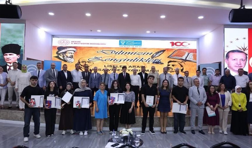 Mersin’de “Dilimizin Zenginlikleri” Yarışmasının Kazananları Ödüllendirildi