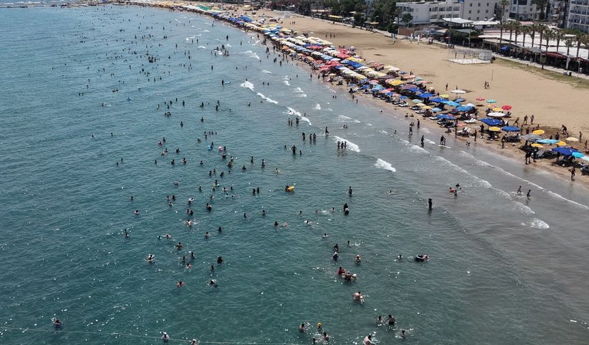 Serinlemek isteyenler, plajları doldurdu