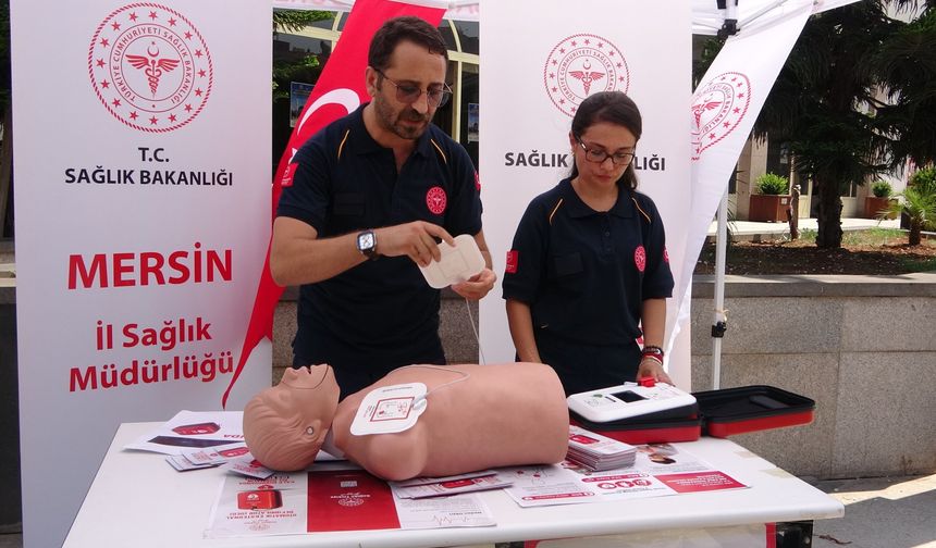 Mersin'in 4 noktasına hayat kurtaran OED cihazı yerleştirildi