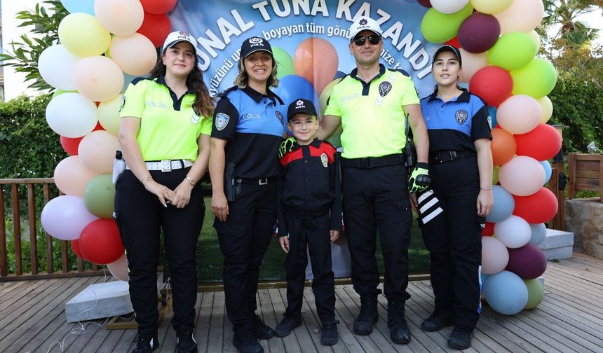 DMD hastası Ünal'ın polis olma hayali gerçek oldu